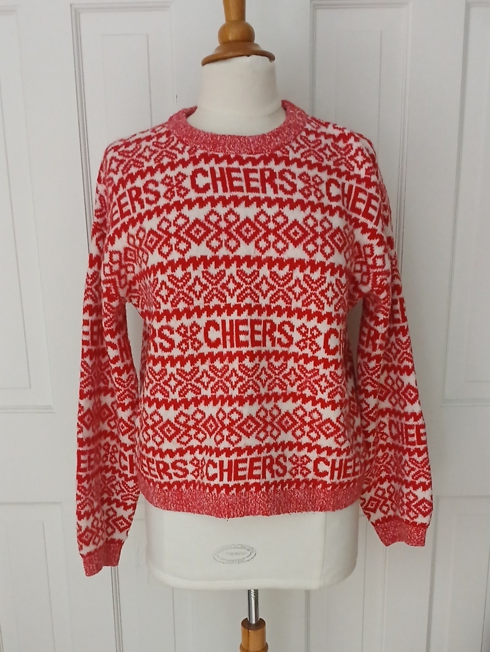 A New Day CHEERS Holiday Knit Pullover Sweater